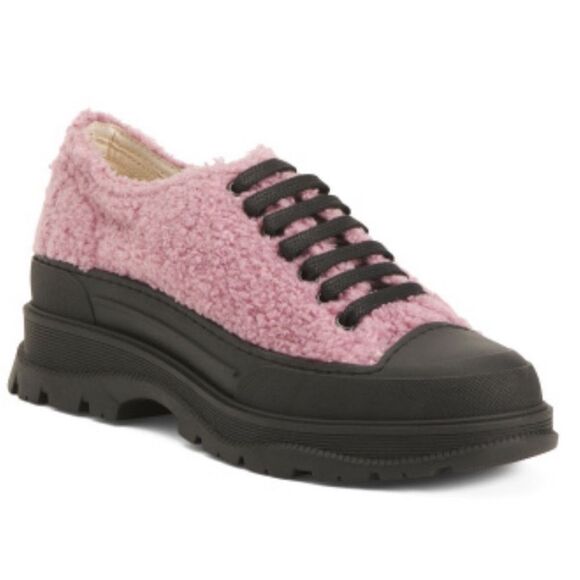 INTENTIONALLY BLANK Pink and Black Sneakers - Picture 1 of 9